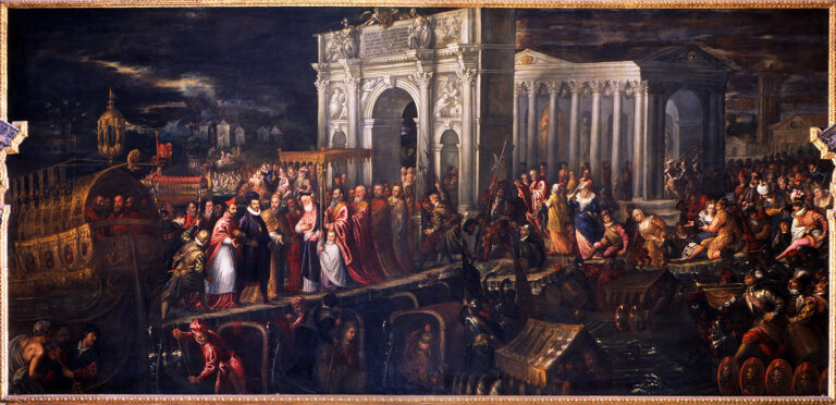 Il Vicentino Entrance of King Henry III of France at San Nicolo on the Lido Palazzo Ducale Sala delle Quattro Porte
