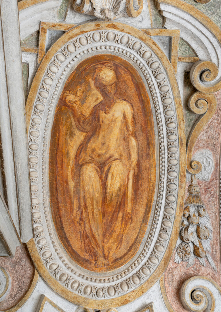 Andrea Schiavone, Vault Fresco of a Virtue, Pellegrini Chapel, Church of San Sebastiano
