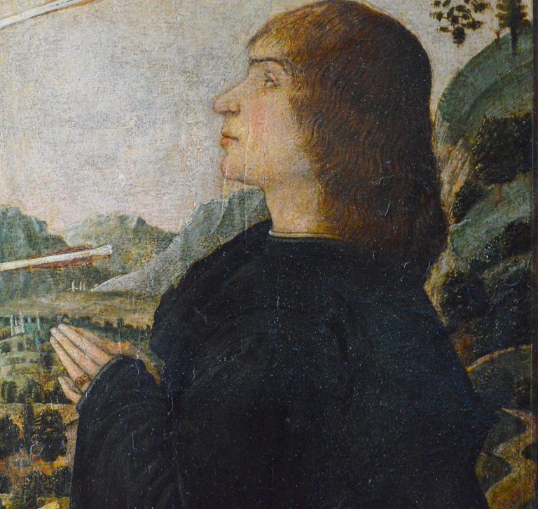 Sebastiano Zuccato Saint Sebastian and Devotee Museo Correr